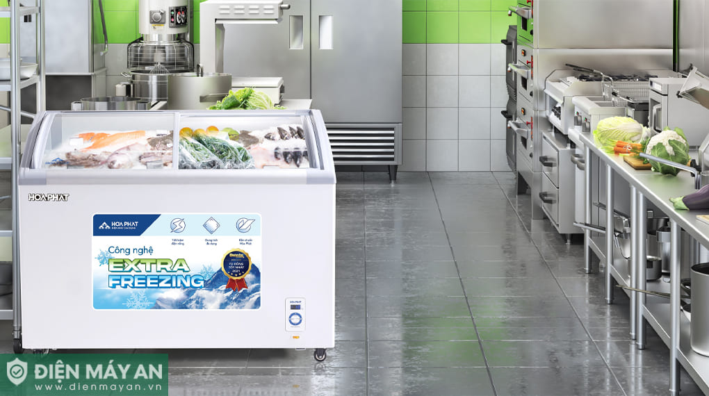 Tủ đông trưng bày Hòa Phát Inverter 357 lít HSF AD8357.C1